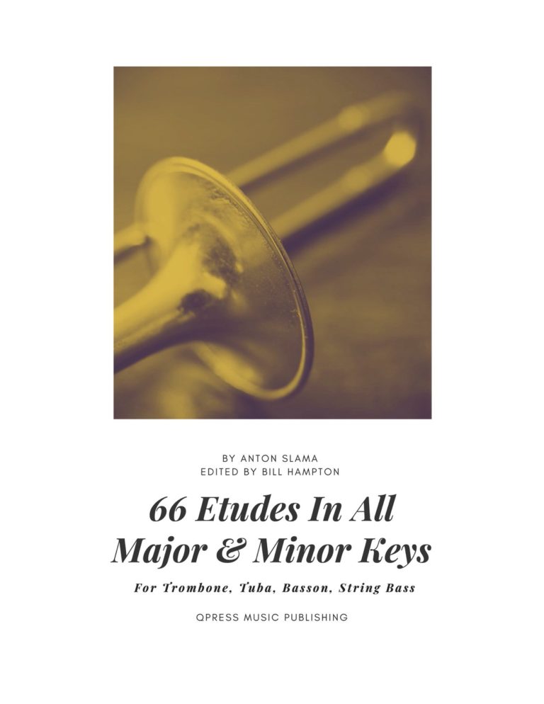 Slama-Hampton, 66 Etudes in All Major and Minor Keys for Trombone-p01