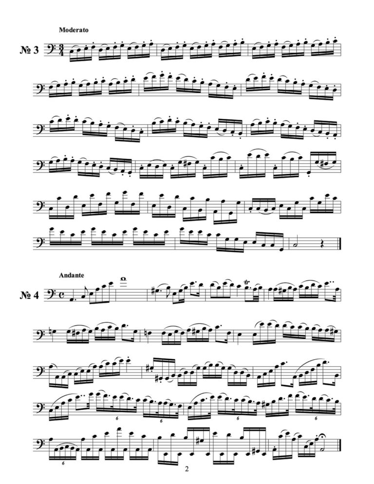 Slama-Hampton, 66 Etudes in All Major and Minor Keys for Trombone-p06