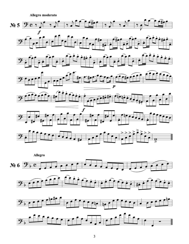 66 Etudes in all Major and Minor Keys for Trombone