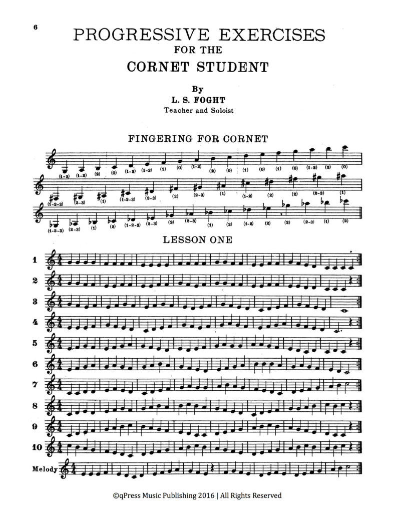 Foght, L.S. Progressive Exercises for the Cornet Student 2