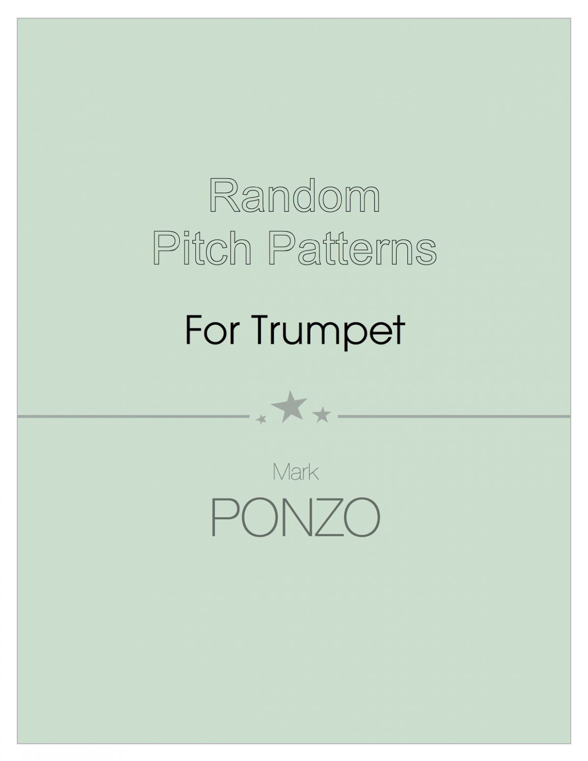 Ponzo, Random Pitch Patterns for Trumpet