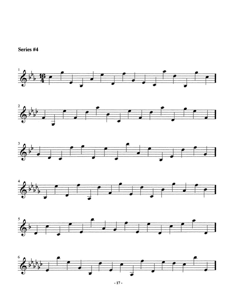 Ponzo, Random Pitch Patterns for Trumpet 4