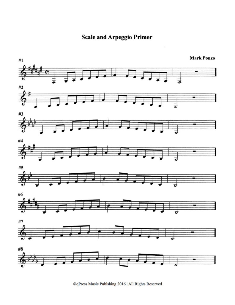 Ponzo, Scale Pattern and Arpeggio Primer for Trumpet 3