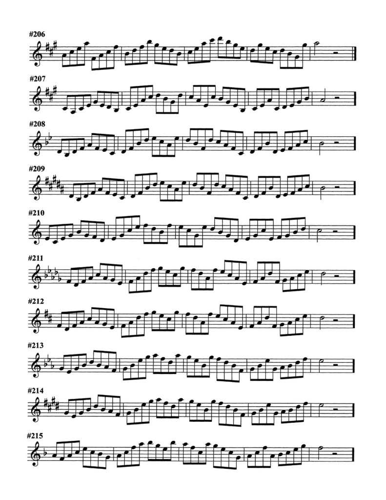 Ponzo, Scale Pattern and Arpeggio Primer for Trumpet 5