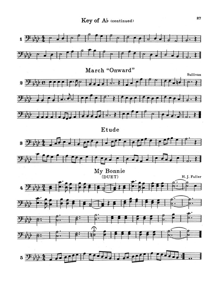 Pease, Fundamental Method for the Trombone and Baritone 4