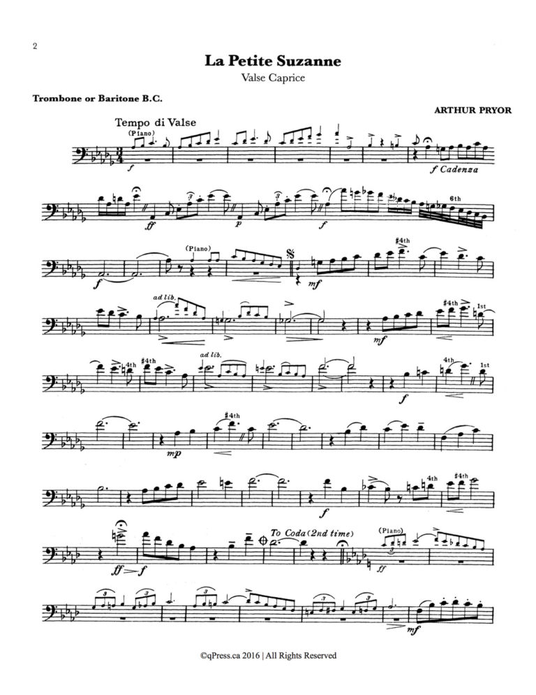 Pryor, Complete Solos for Trombone (Solo Part) 1