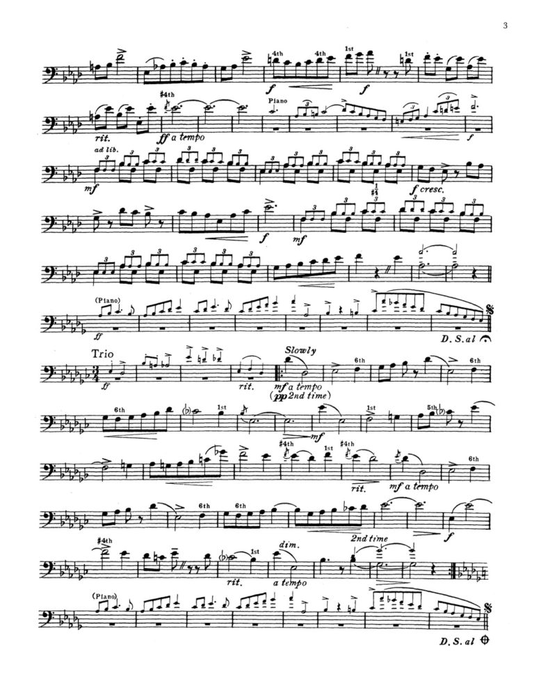 Pryor, Complete Solos for Trombone (Solo Part) 2