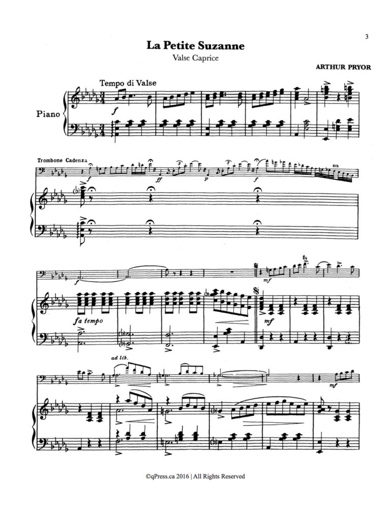 Pryor, Solos for Trombone (Piano) 1