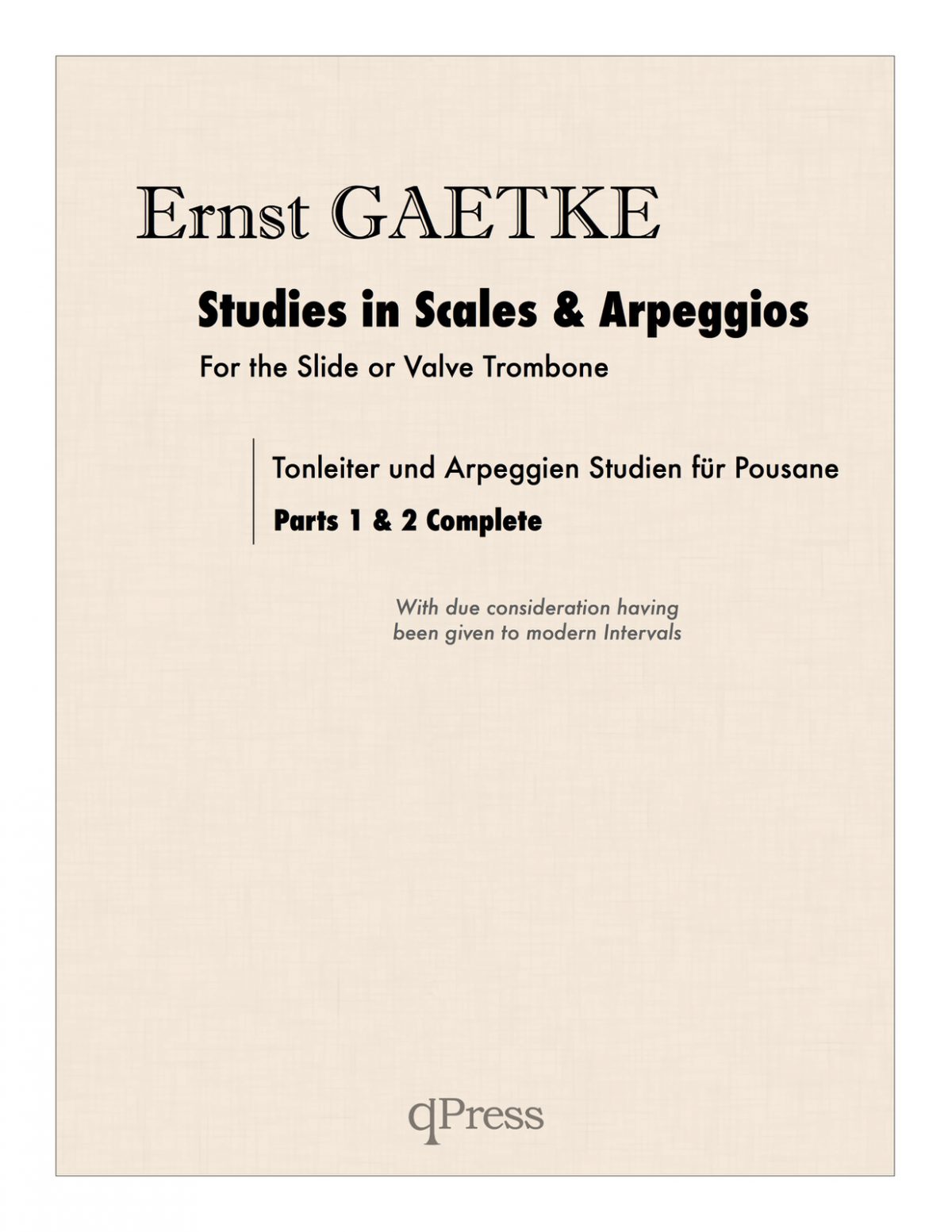 Studies in Scales & Arpeggios for Trombone