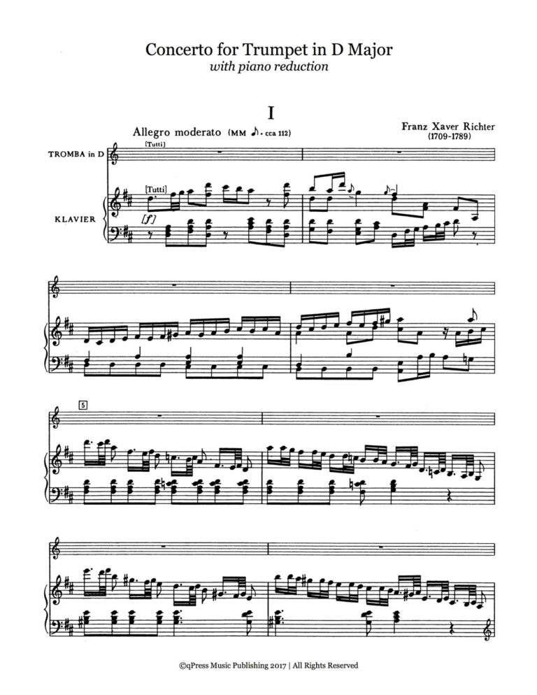 Richter, Concerto for Trumpet in D Major 2