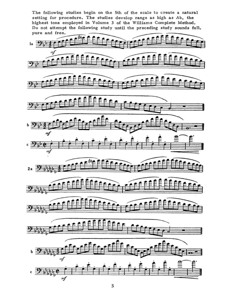 Williams, High Tones for Trombone 3