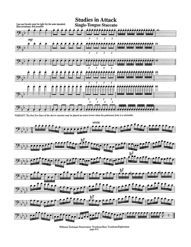 Williams, Secret of Technique Presevation for Trombone 3