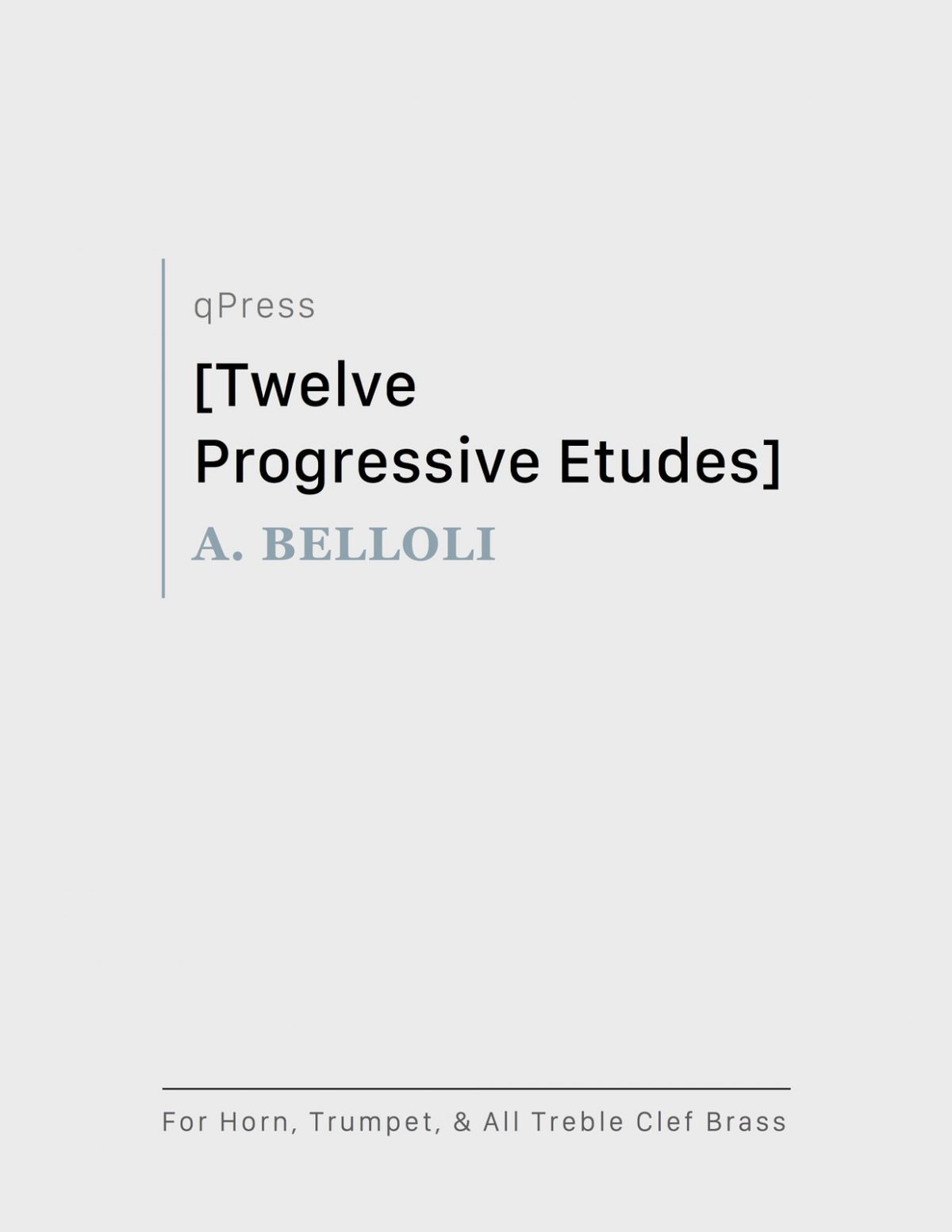 Belloli, 12 Progressive Etudes-p01
