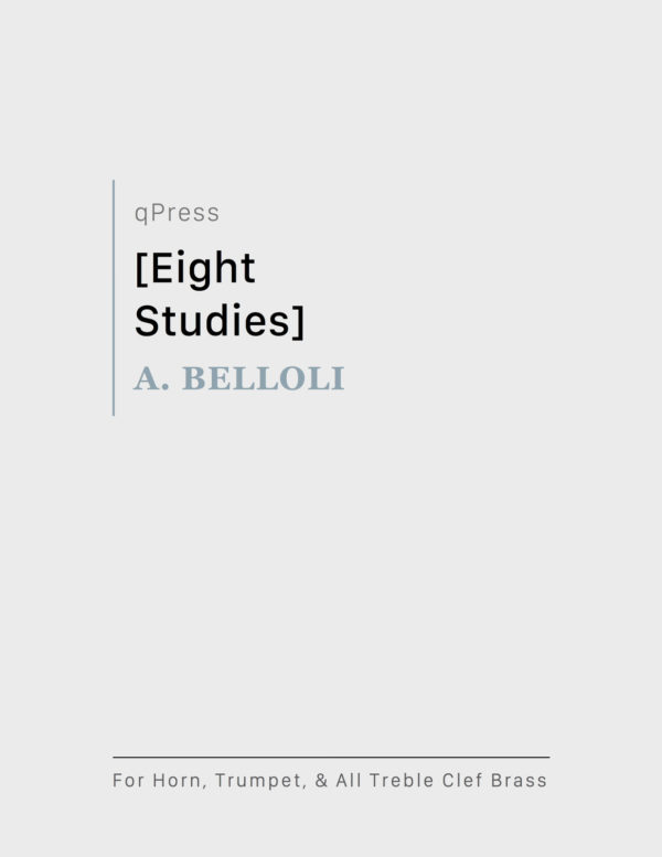 Belloli, Eight Studies-p01