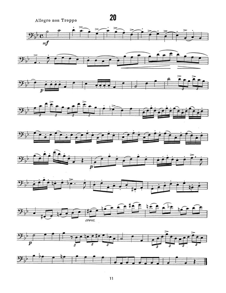 44 Etudes for Trombone