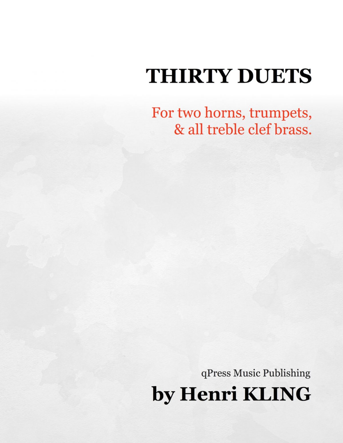 Kling, 30 Duets for Two Horns-p01