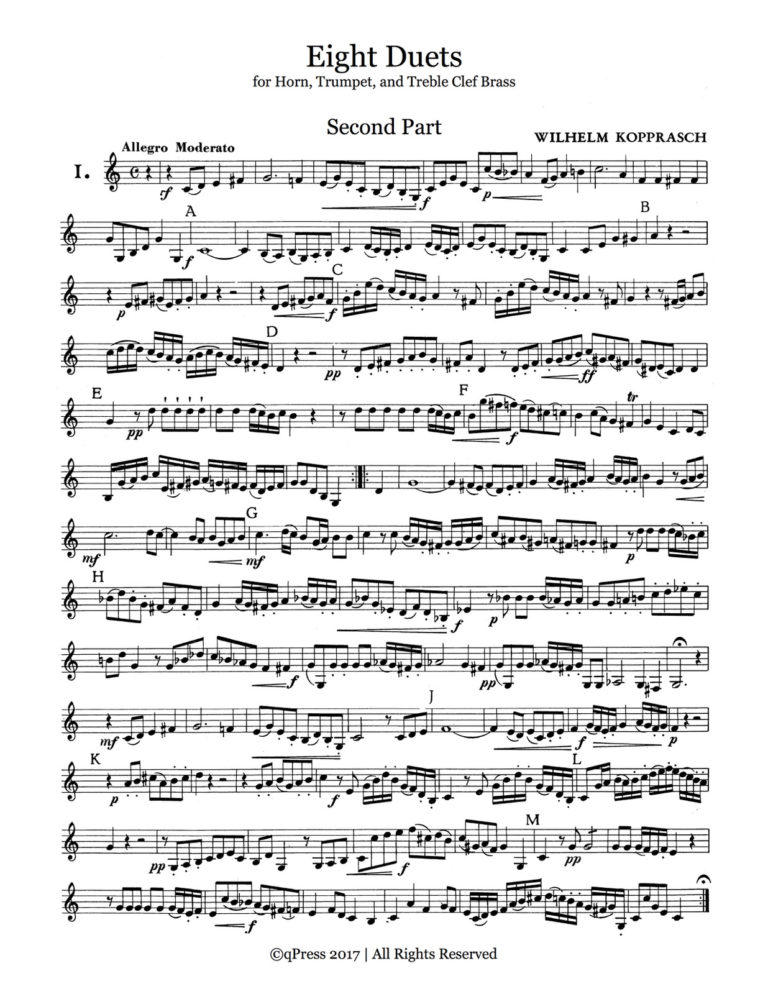 Kopprasch, Eight Duets Horn 2-p3