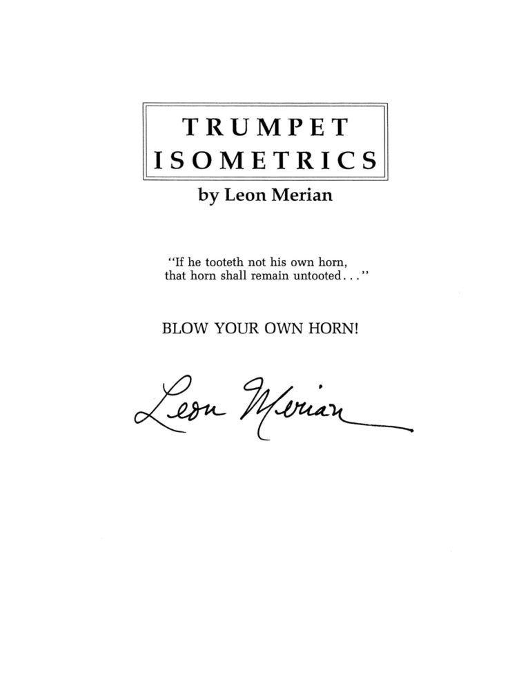 Merian, Leon, Trumpet Isometrics 2