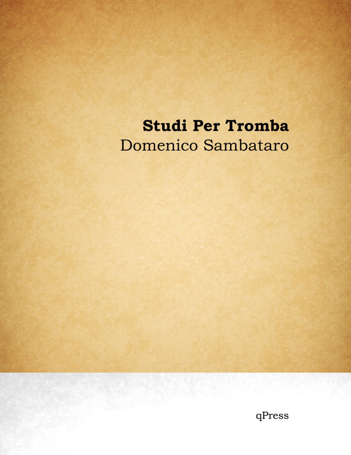 Sambataro, Domenico, Studi per tromba in Bb-p01