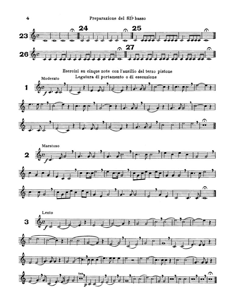 Sambataro, Domenico, Studi per tromba in Bb-p08