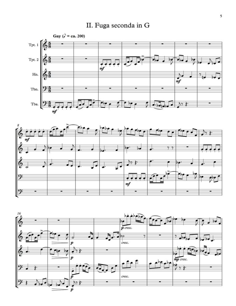 Hindemith, Five Movements from Ludus Tonalis (Score and Parts)-p37