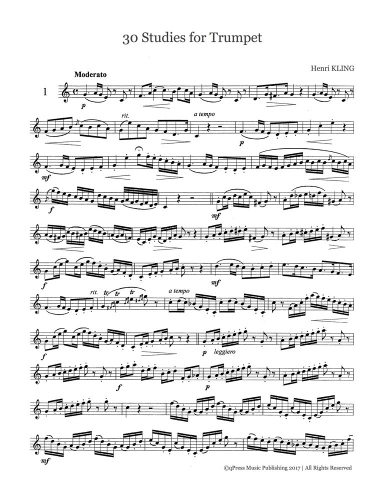 Kling, 30 Studies for Trumpet-p03