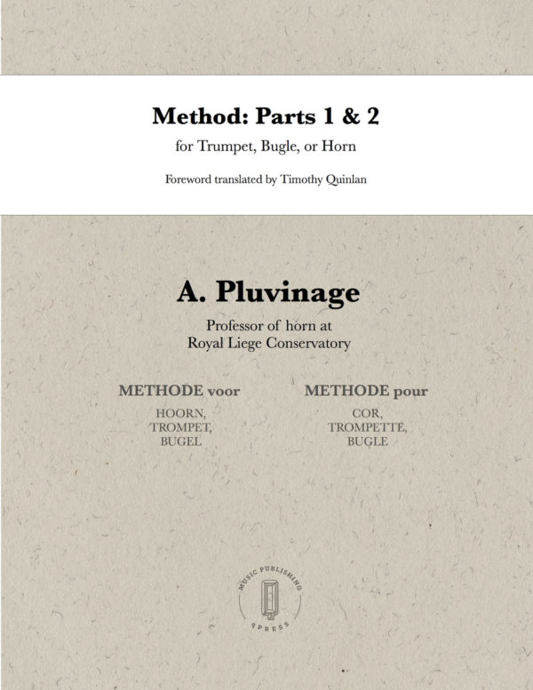 Pluvinage, Method for Trumpet, Bugle, and Horn Complete-1