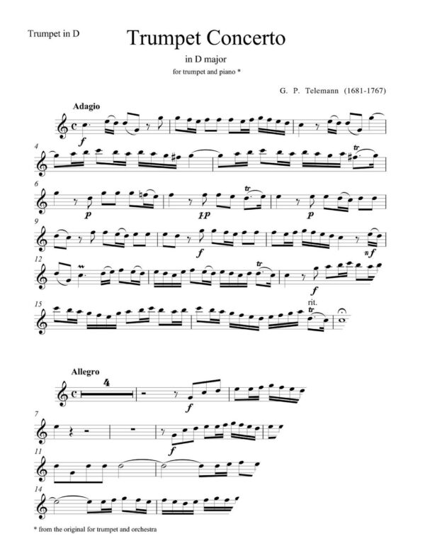 Telemann Concerto in D