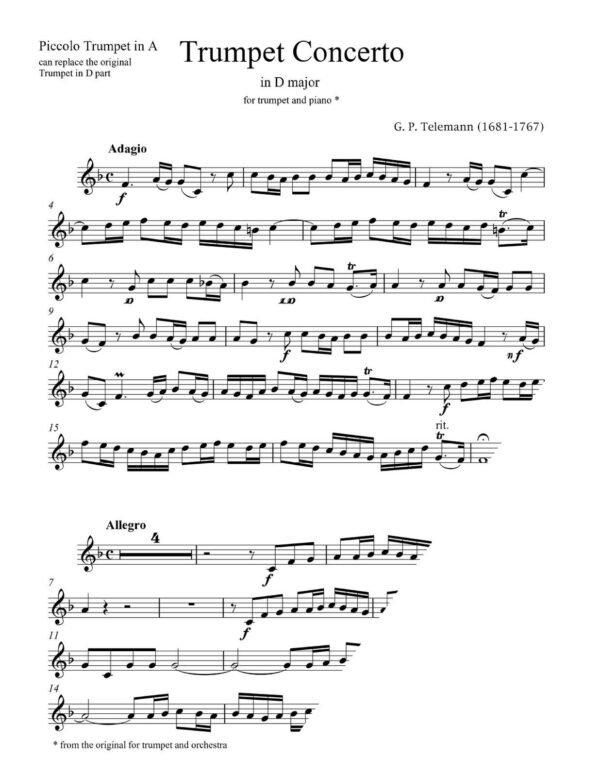 Telemann Concerto in D