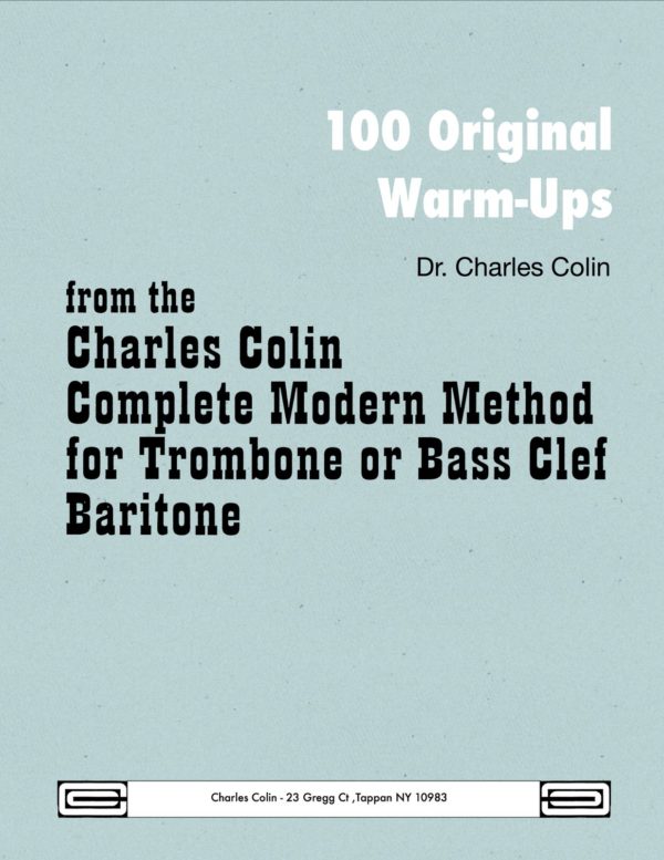 Colin, 100 Original Warm Ups Bass Clef-p01