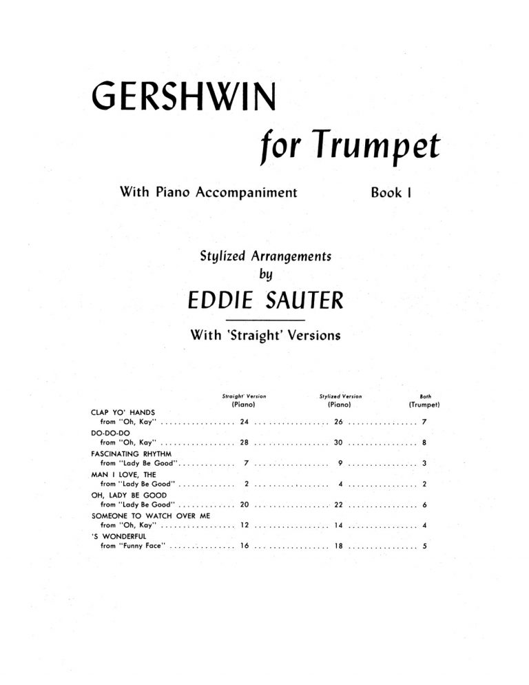 Gershwin, For Trumpet and Piano Book 1-p05