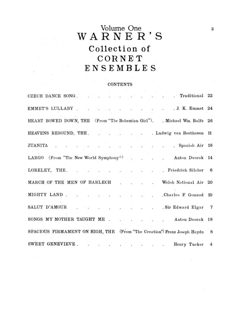 Mesang, Warner's Collection of Cornet Ensembles Vol.1-p03