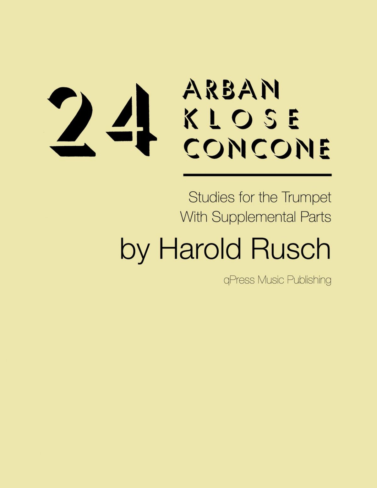 Rusch, Harold, 24 Arban-Klose-Concone Studies-p01