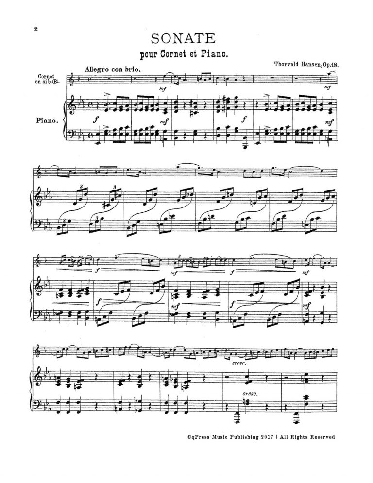 Hansen, Sonata for Cornet & Piano-p10