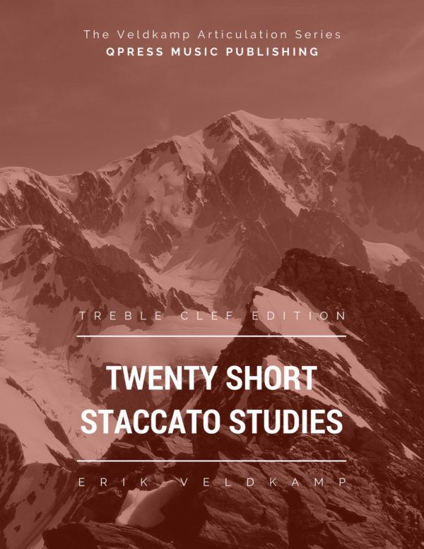 20 Short Staccato Studies in Treble Clef