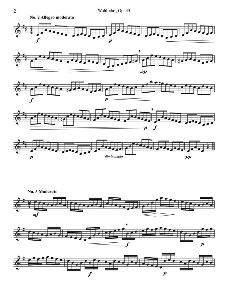 Veldkamp-Wohlfahrt, 45 Studies for Trumpet Op.45-p04