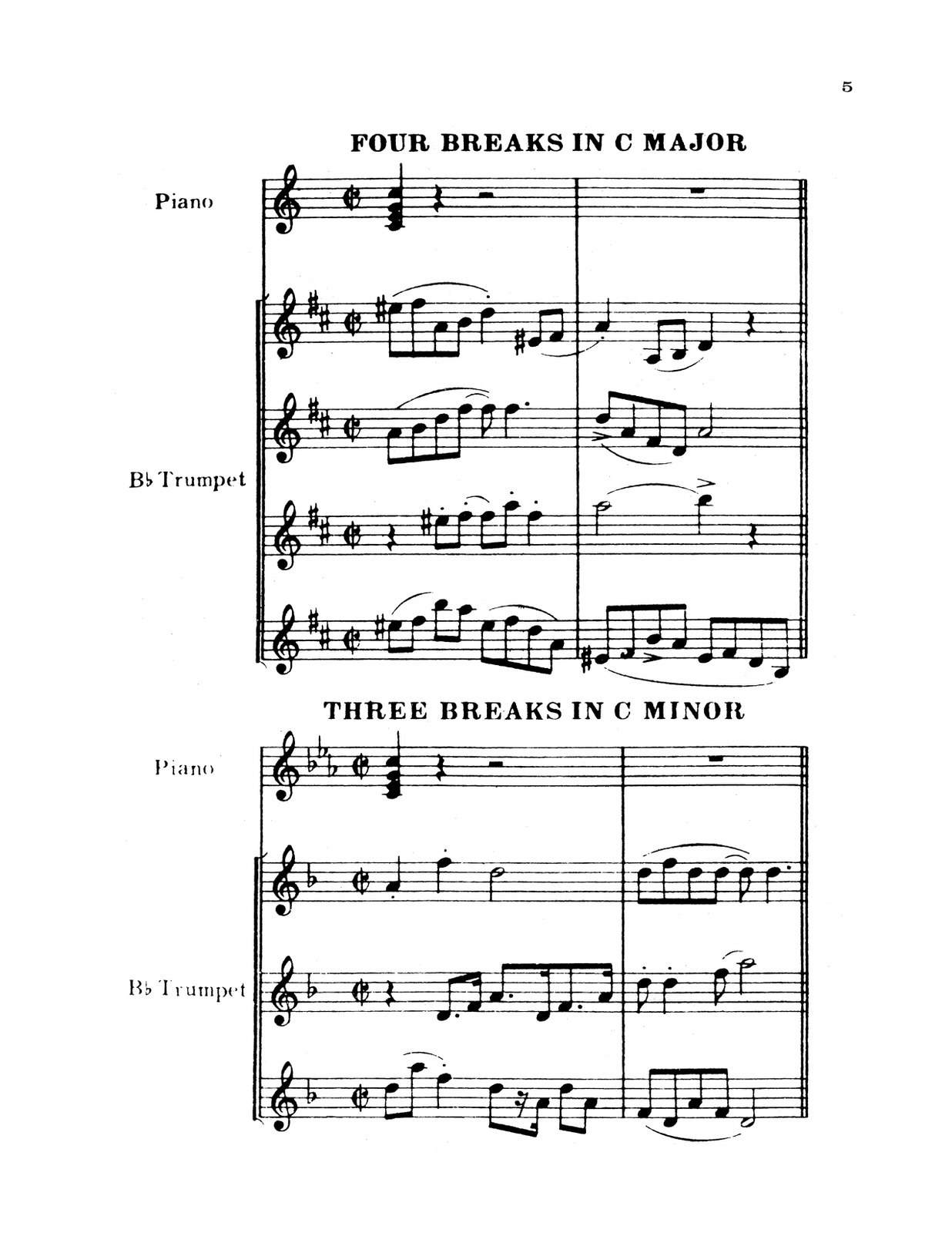 emily jazz trumpet solo transcriptions