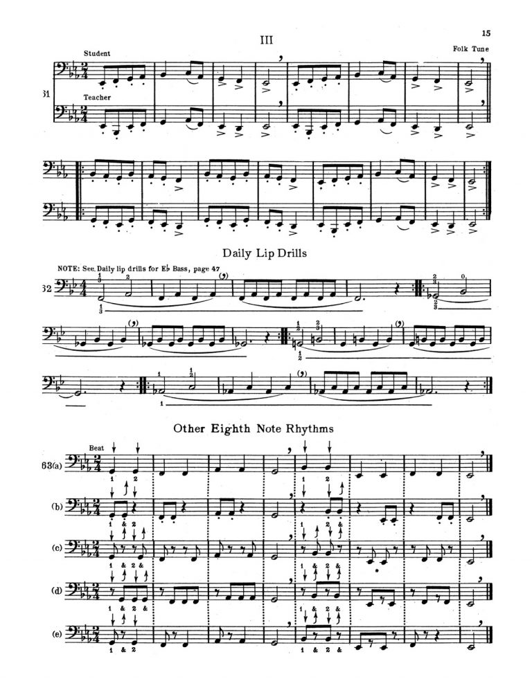 Johnson, Aeolian Method for Eb Tuba and Bb Bass-p15