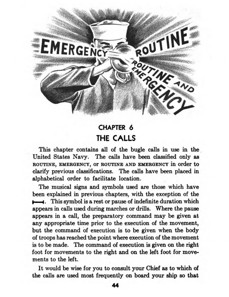 Norton, Manual for Buglers, US Navy