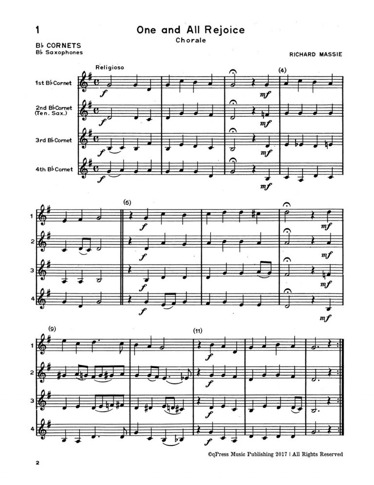 Whistler-Hummel, Ensemble Time Quartets for Trumpet, Flute, Violin-p04