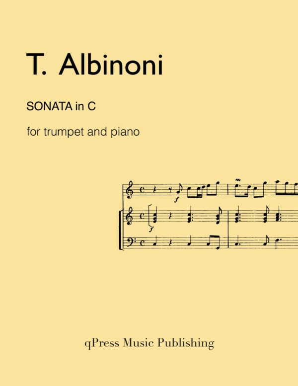 Albinoni, Sonata in C for Trumpet and Piano-p01
