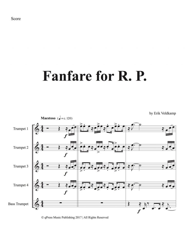 Veldkamp, Fanfare for RP (Score and Parts)-p03