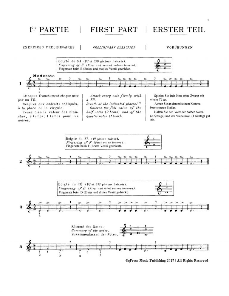 Porret, Progressive Method for Trumpet-p03
