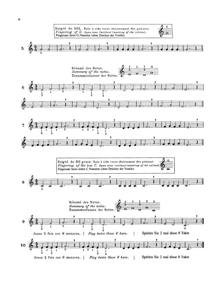 Porret, Progressive Method for Trumpet-p04