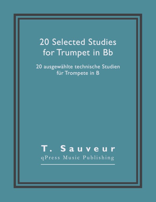 Sauveur, 20 Selected Studies for Bb Trumpet-p01
