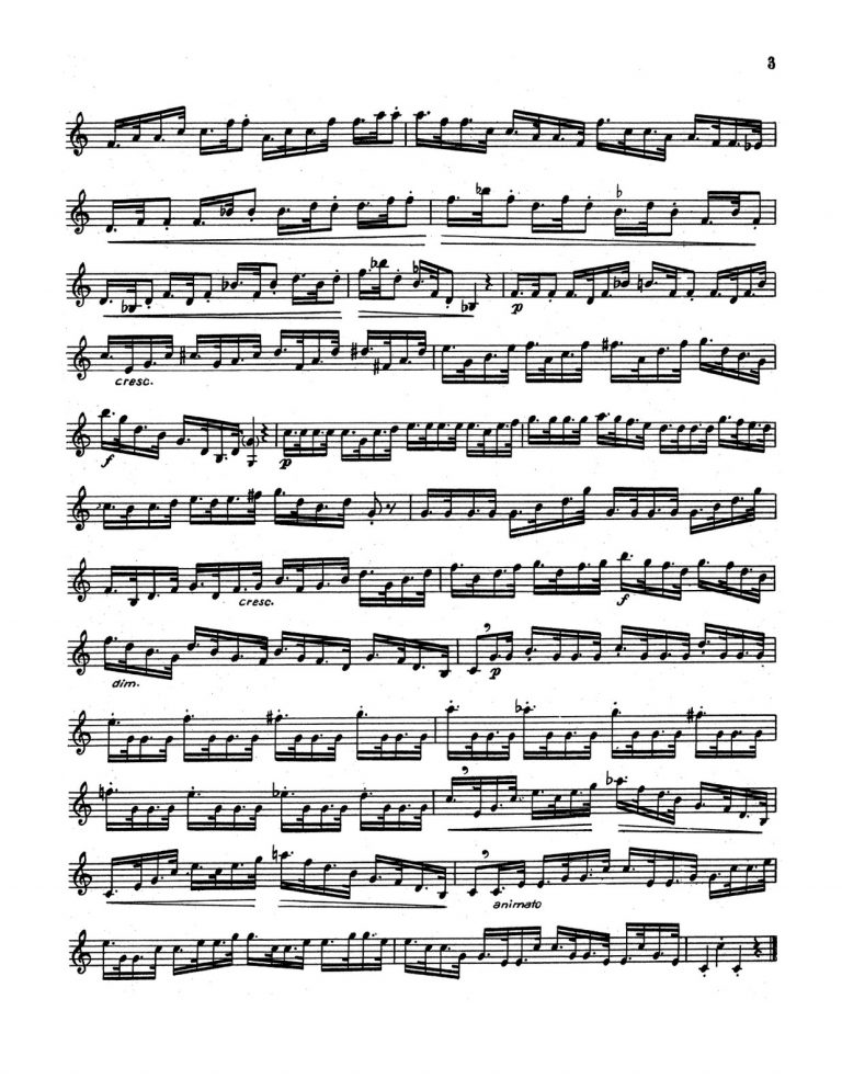 Sauveur, 20 Selected Studies for Bb Trumpet-p03