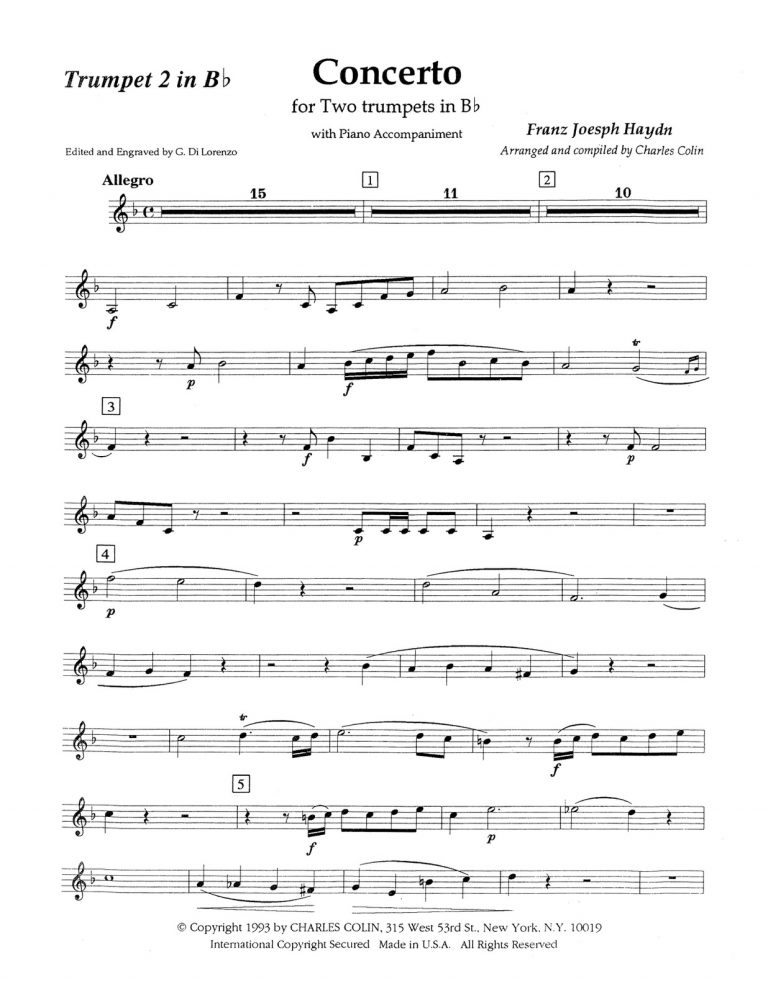 Vacchiano-Haydn, Concerto for Two Trumpets & Piano-p07