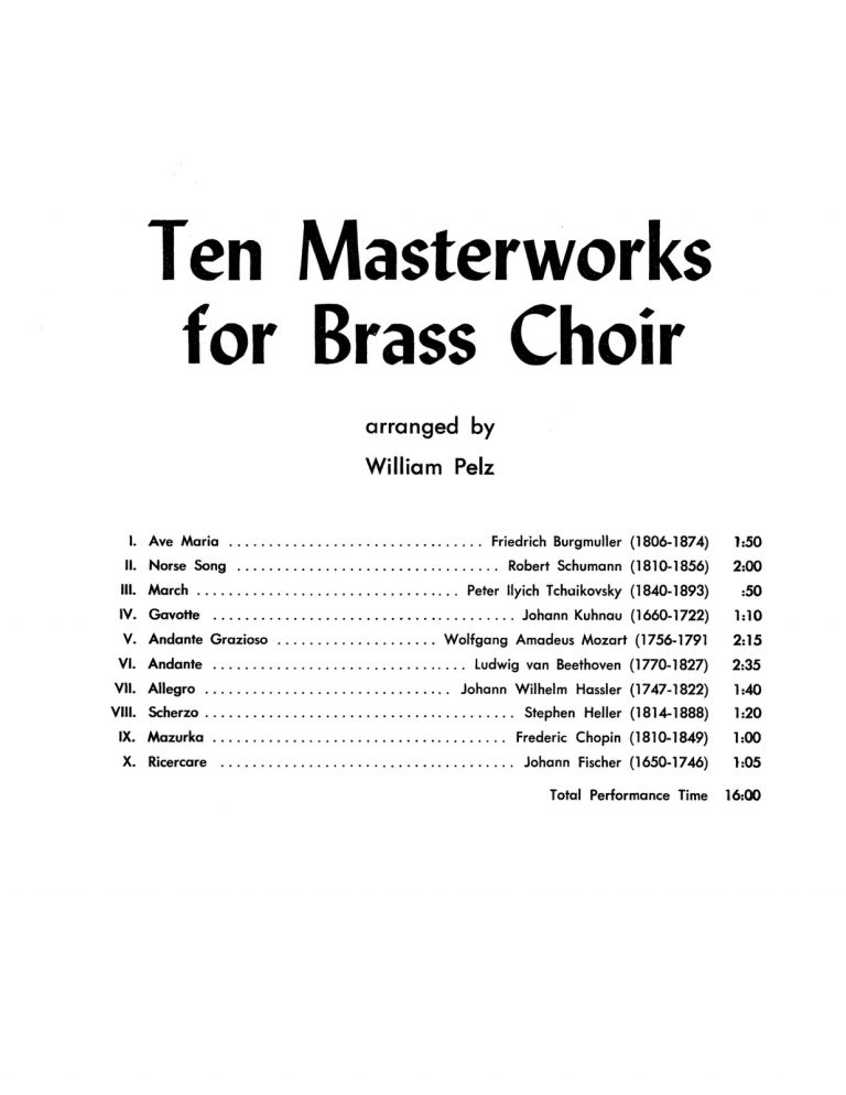 Various, Ten Masterworks for Brass Choir-p03