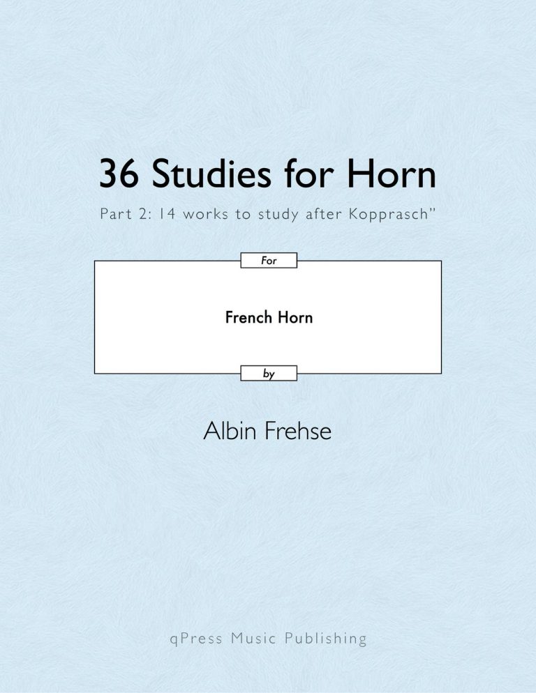 Frehse, Albin, 36 Studies for Horn Part 2-p01