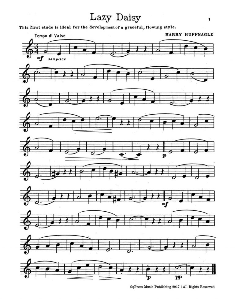 Huffnagle, 23 Easy Etudes for Trumpet-p03